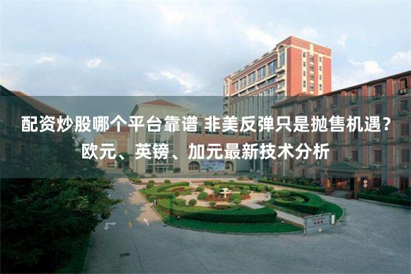 配资炒股哪个平台靠谱 非美反弹只是抛售机遇？欧元、英镑、加元最新技术分析